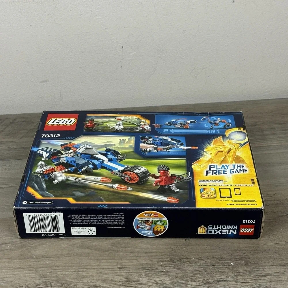 LEGO Nexo Knights Lance's Mecha Horse Set 70312 Kids Blue Retired 237 Pcs